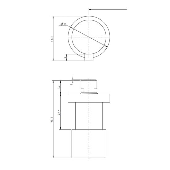 LUCID PIN Round Chrome Shower Wall Taps