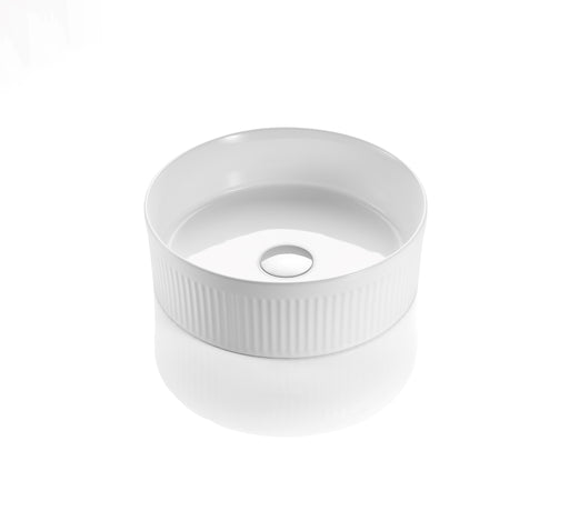 Cascade Round 410mm Above Counter Basin - Gloss White