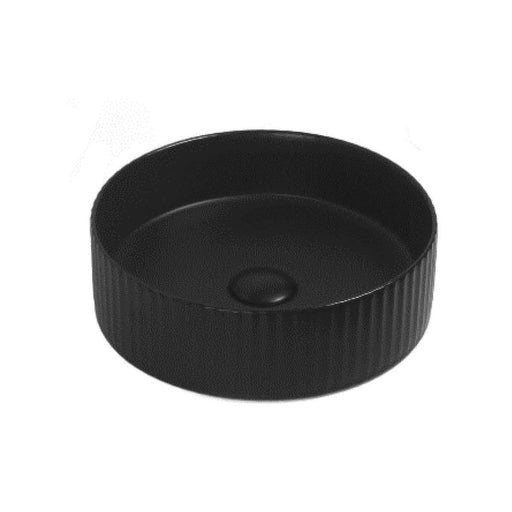 Cascade Round 360mm Above Counter Basin - Matte Black