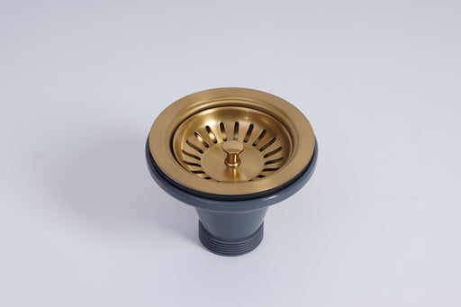 Basket Waste for Fireclay Sinks - Brushed Gold