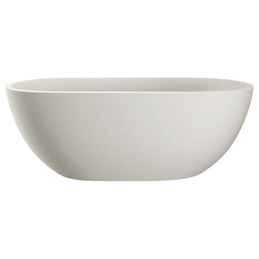 Jada 1500mm Concrete Bath, Warm White