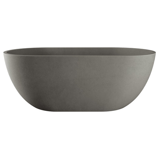 Jada 1500mm Concrete Bath, Warm Grey