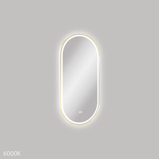 Empire LED  Framed Mirror - Urban Brass