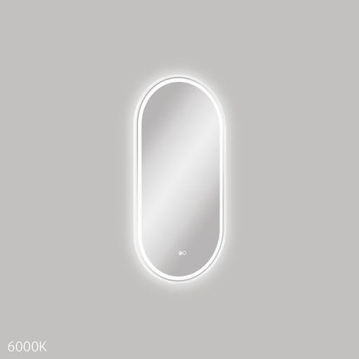 Empire LED  Framed Mirror - Matte White