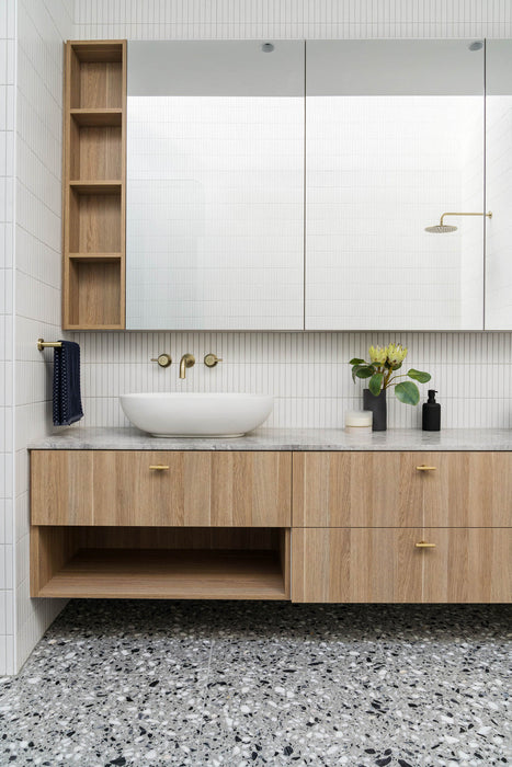 Round Quarter Turn Wall Top Assemblies - Tiger Bronze