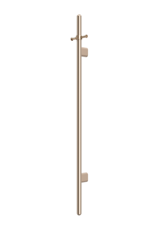 Heated Vertical Towel Rail - Champagne