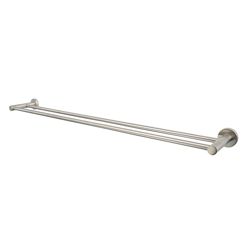 Mirage 750mm Double Towel Rail - Brushed Nickel