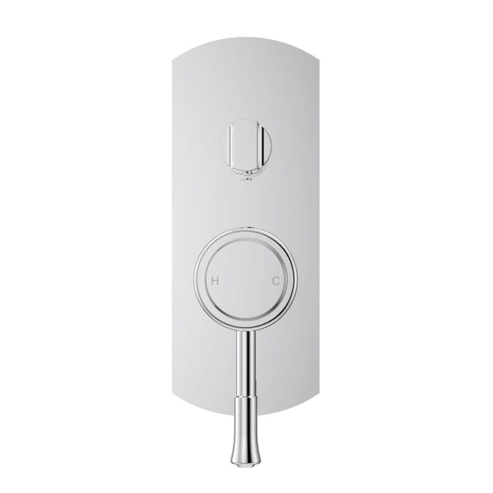 Montpellier Shower Diverter Mixer - Brushed Nickel