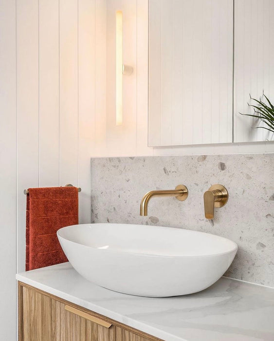 Round Wall Mixer Paddle Handle Trim Kit (In-Wall Body Not Included)  - Tiger Bronze