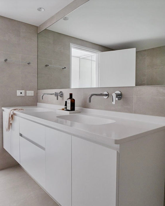 Round Wall Mixer Paddle Handle Trim Kit (In-Wall Body Not Included)  - Polished Chrome