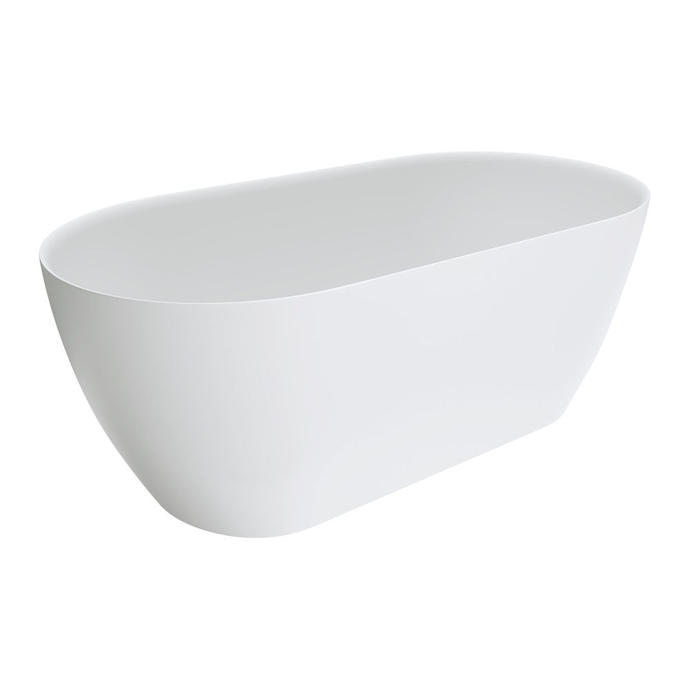 Kaya Solid Surface Bath - Matte White