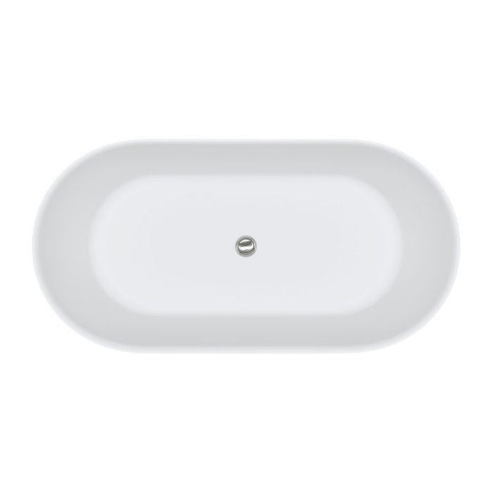 Kaya Solid Surface Bath - Matte White