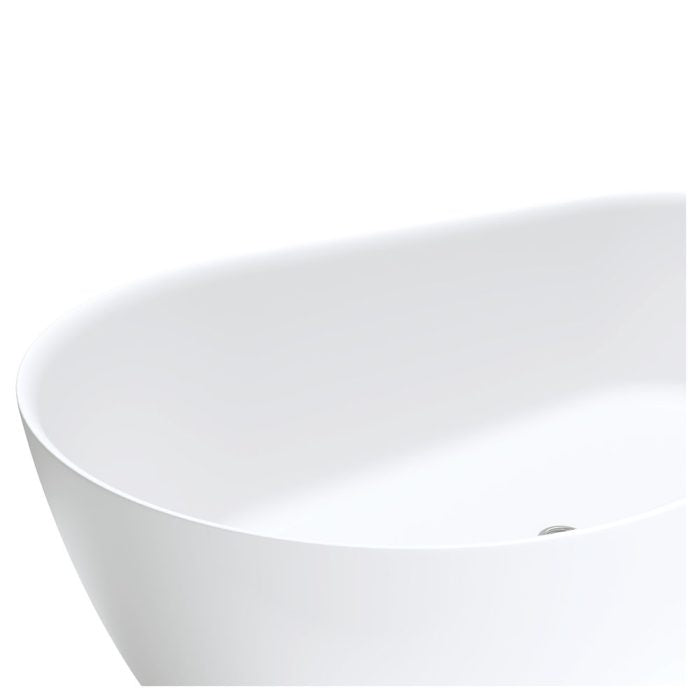 Kaya Solid Surface Bath - Matte White
