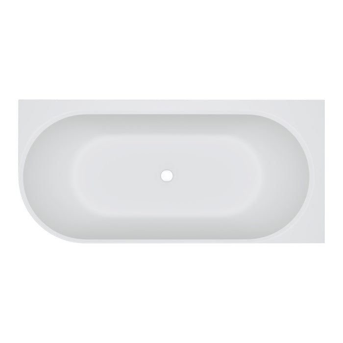 Matta Solid Surface Corner Bath - 1700mm