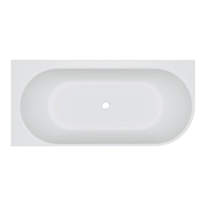 Matta Solid Surface Corner Bath - 1700mm