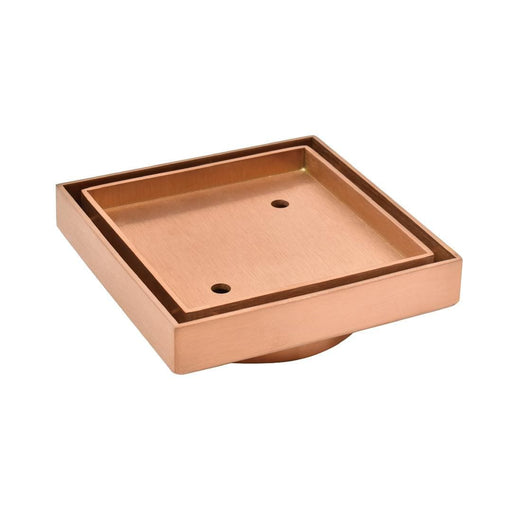 Champagne Slim Smart Tile Insert Floor Waste 115*115mm