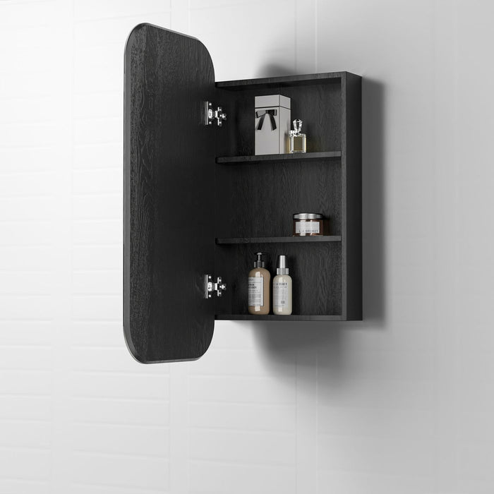 NEWPORT SHAVING CABINET BLACK OAK