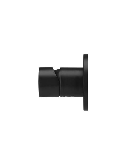 Round Wall Mixer Pinless Handle Trim Kit (In-Wall Body Not Included) - Matte Black