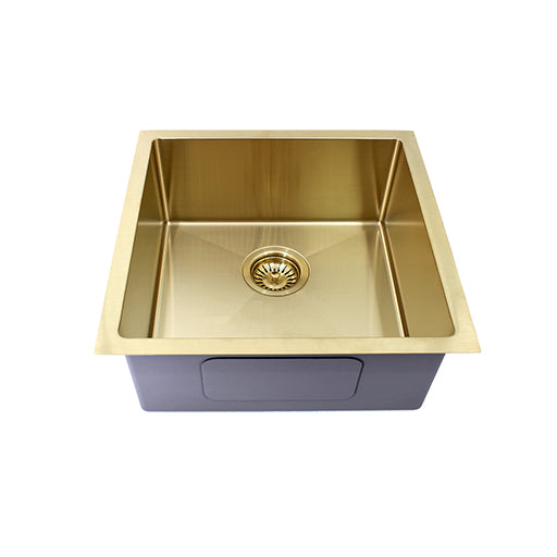 Coloured Single Bowl Sink 31L - Light Gold