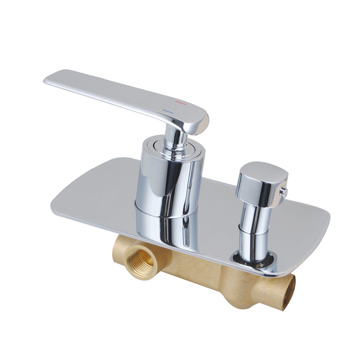 Esperia Chrome Wall Mixer with Diverter