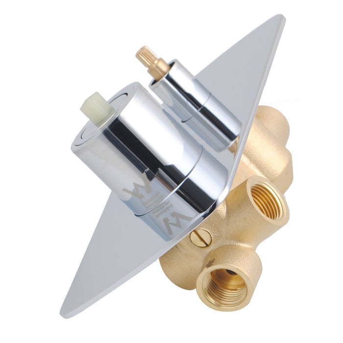 Esperia Chrome Wall Mixer with Diverter