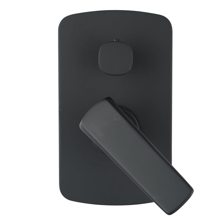 Esperia Matte Black Wall Mixer with Diverter