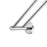 LUCID PIN Round Chrome Double Towel Rack Rail 800mm