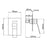 RUSHY Square Brushed Gun Metal Grey Built-in Shower Mixer