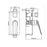 AU Square Black Shower/Bath Wall Mixer with Diverter
