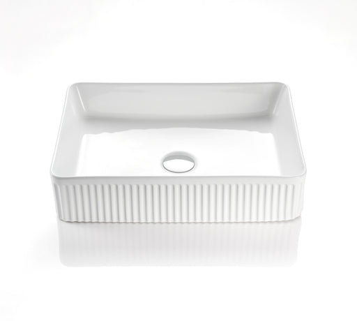 Cascade Rectangle Above Counter Basin  - Matte White