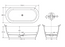 Kaya Solid Surface Bath - Matte White