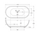 Nero Solid Surface Bath - Matte White