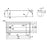 DROP IN SHOWER BATH 1700X750X44
