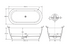 Kaya Solid Surface Bath - Matte White