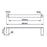 RUSHY Brushed Nickel Single Towel Rail 600mm
