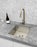 Round Piccola Pull Out Kitchen Mixer Tap - Champagne