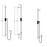 CADDENCE Series Brushed Nickel Shower Rail without Handheld Shower