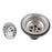 1.2mm 715x450x200mm Concrete Grey Double Bowls Top / Undermount / Flush Mount Kitchen Sink