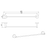 LUCID PIN Round Chrome Single Towel Rack Rail 800mm