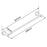 LUCID PIN Series Gun Metal Grey Towel Rail 300mm
