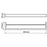 IVANO Series Black Double Towel Rail 800mm