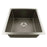 1.2mm Dark Grey Stainless Steel Single Bowl Top/Undermount Kitchen/Laundry Sink 440x440x205mm