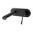LUCID PIN Round Matte Black Bathtub/Basin Wall Mixer With Spout
