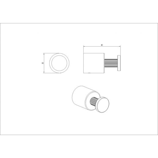 CADDENCE Series Brushed Nickel Robe Hook