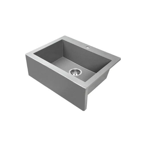 Laveo 490*580*220mm Grey Granite Stone Sink Single Bowl