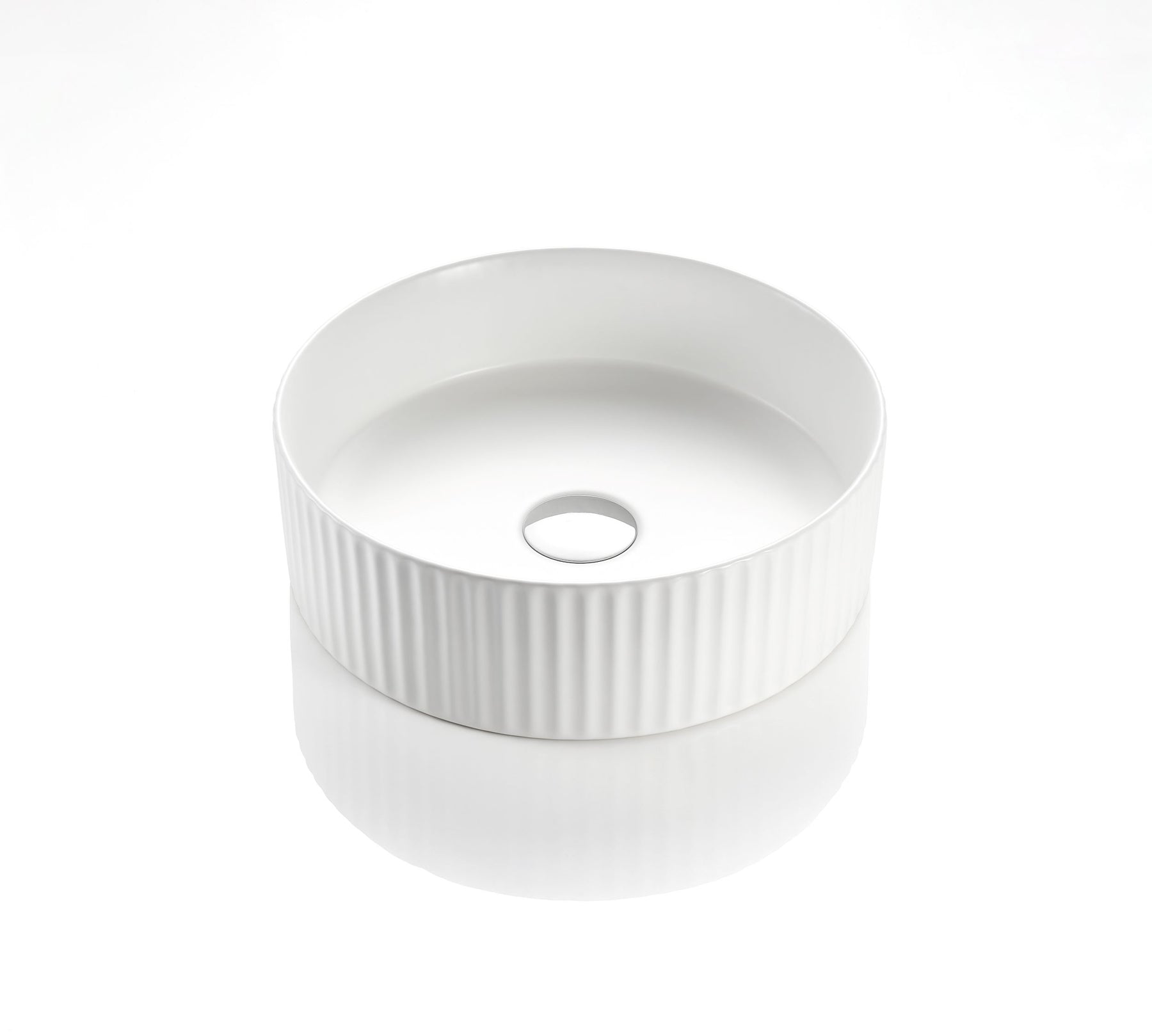 Cascade Round 360mm Above Counter Basin  - Gloss White