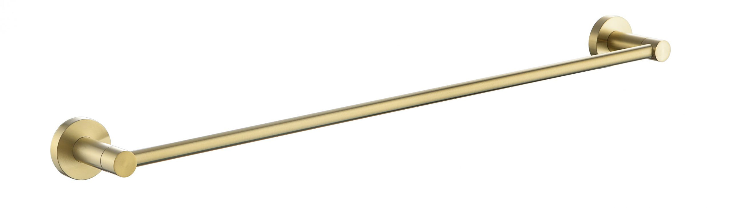 Deluxe Single Towel Rail 600mm Brushed Bronze