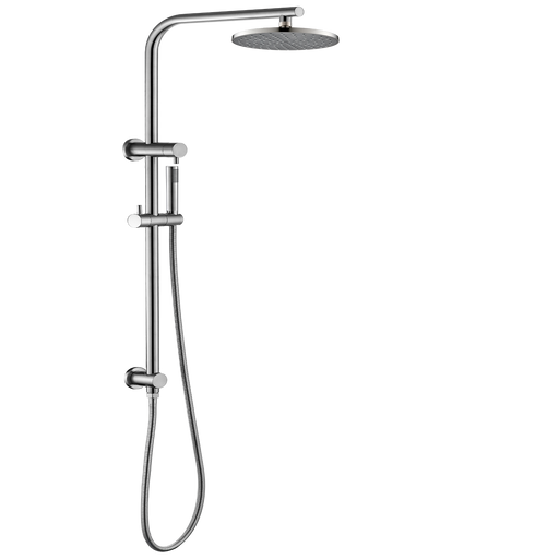 Divine Stainless Steel Shower Column Microphone Combo Set Brushed Nickel
