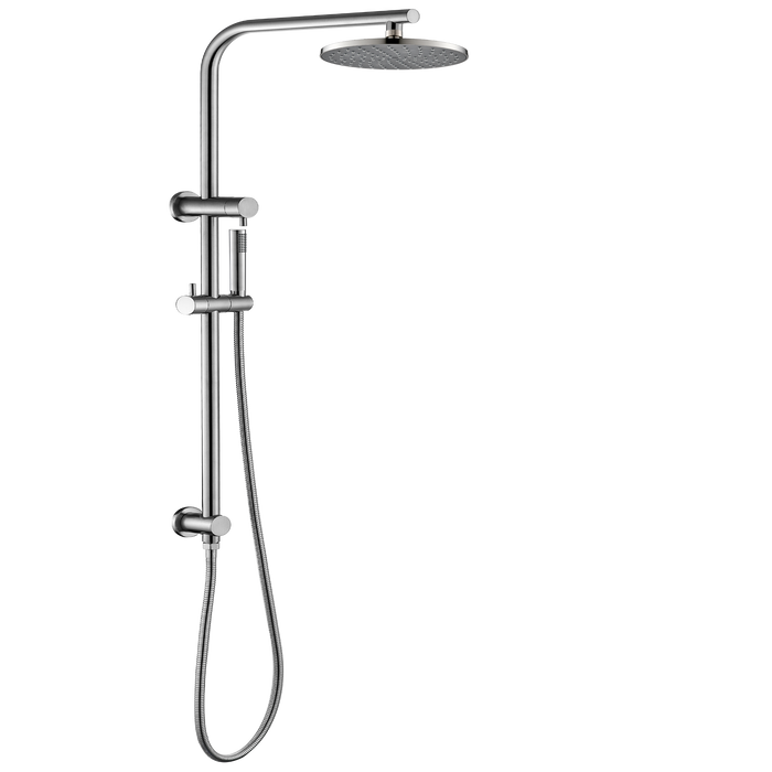 Divine Stainless Steel Shower Column Microphone Combo Set Brushed Nickel