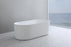 Ally Groove 1500mm Gloss White Freestanding Bath